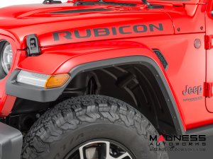 Jeep Wrangler JL Performance High Top Fender Flares Set - Paintable - 4 Door